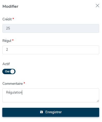 Réguler un compteur : manipulation