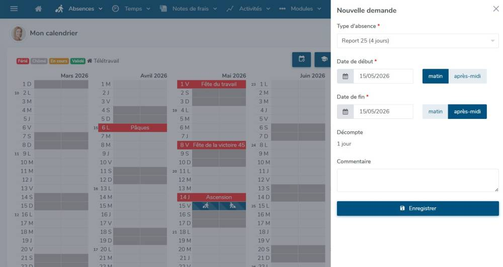 Compteur personnel : Un nouveau mode de gestion des types d’absences